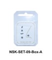 5 Silver Nose Stud Sets NSK-SET-09